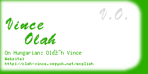 vince olah business card